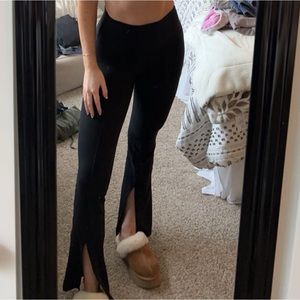 TNA (aritzia) split hem yoga pants